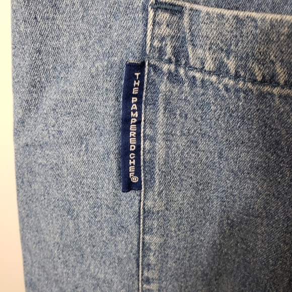 Pampered Chef Denim Embroidered Logo Apron - Picture 6 of 8